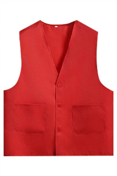 SKV008 manufacturing volunteer vest vest design volunteer vest net color volunteer vest jacket center back view